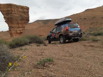 Тур Чарынский и Лунный каньоны, водопад и Озеро Иссык (2 дня)