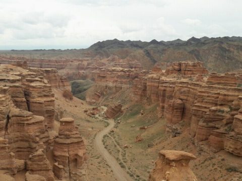 Чарынский каньон панорама Долины замков