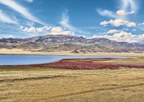 озеро Тузколь в Казахстане