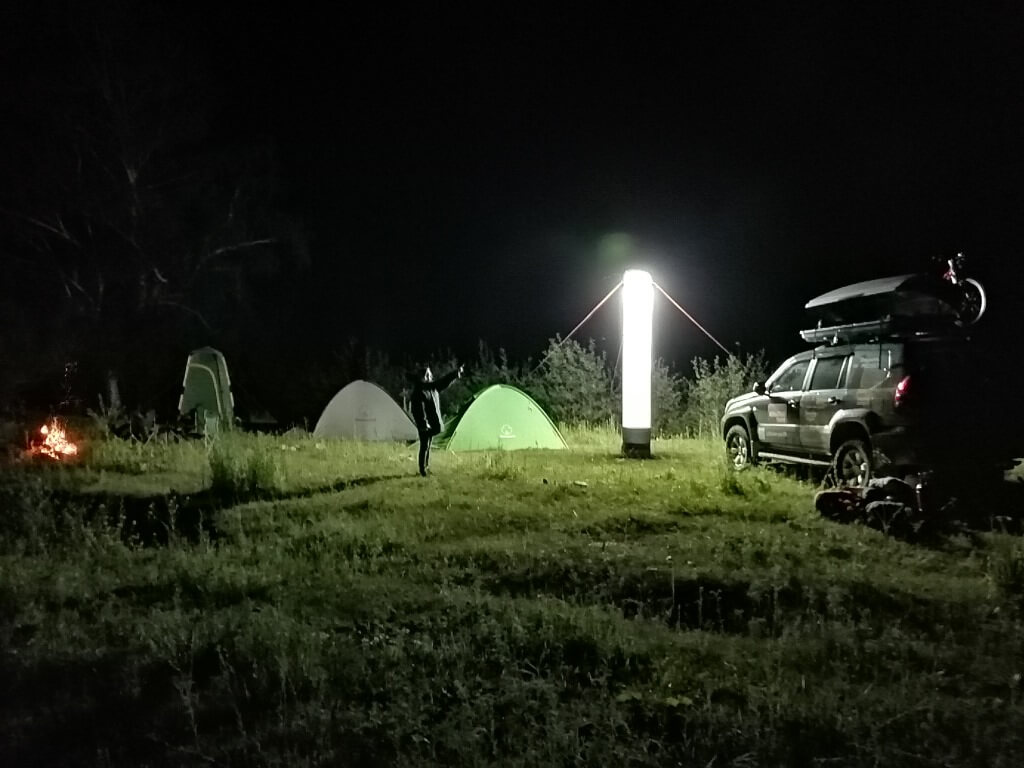 Палаточный лагерь на реке Усек