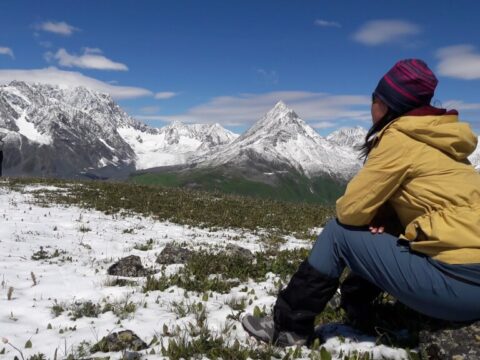 Поход к подножию горы Белуха, Казахстан