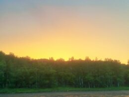 Закат на реке Уба, Казахстанский Алтай