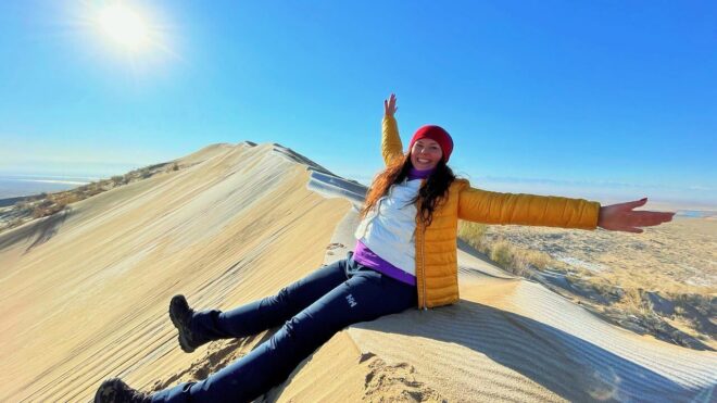 Поющий бархан в Казахстане